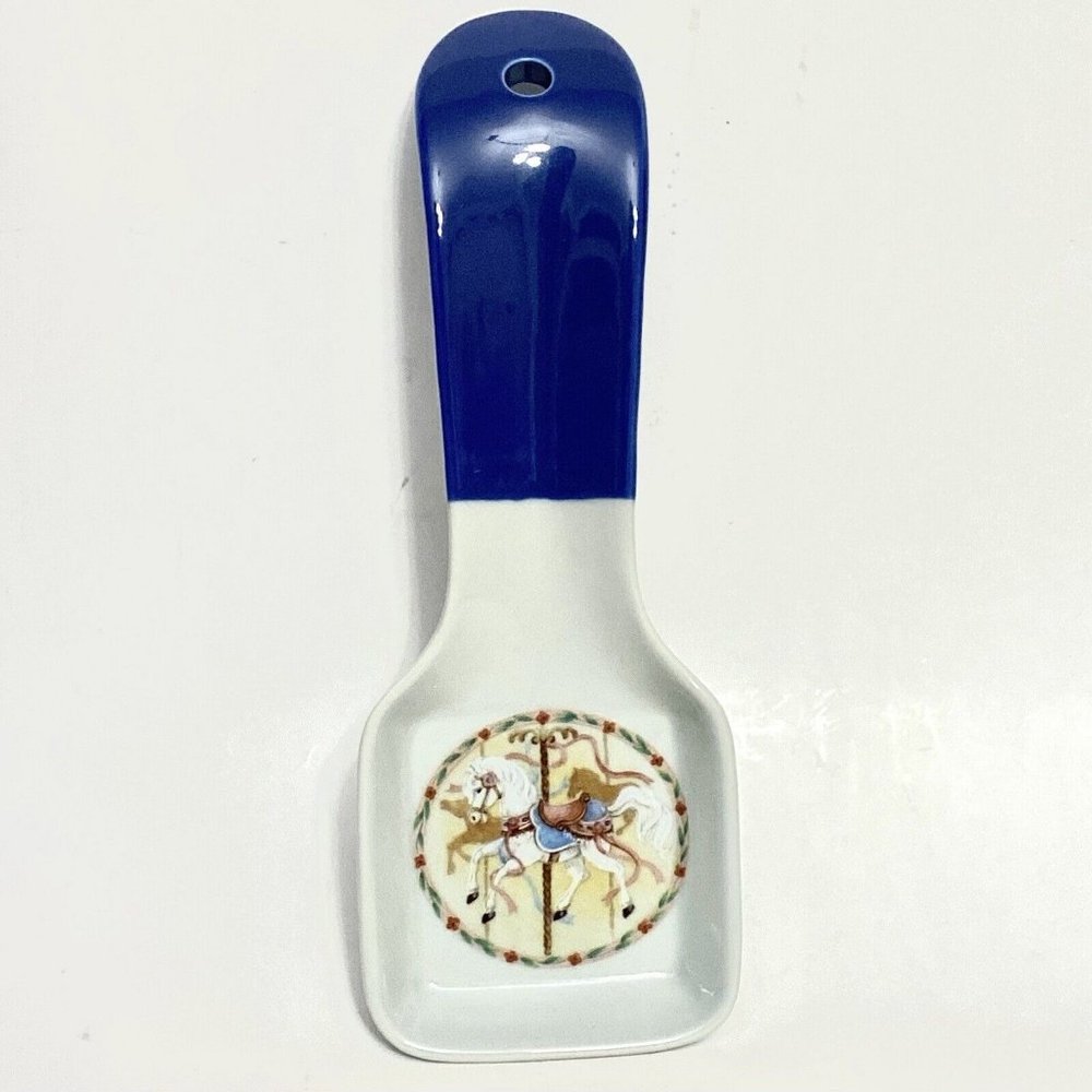 Otagiri‎ ceramic Carousel Horse  Spoon Rest 9"